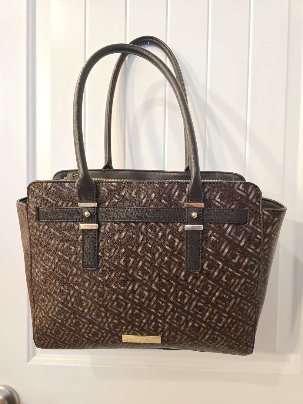 Liz Claiborne Tuxedo Tote Bag